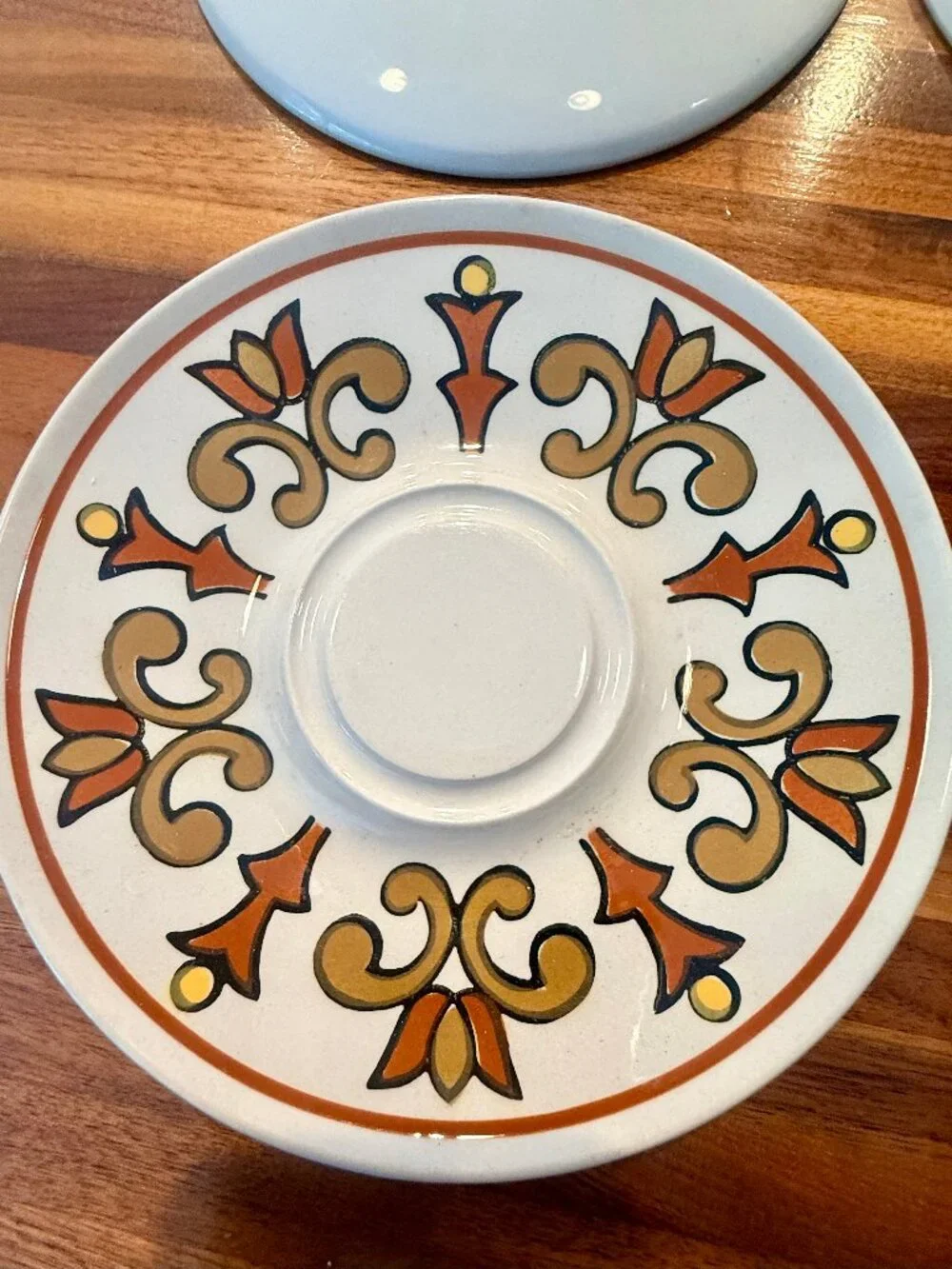 Vintage Mikasa Portico Epiqure One Saucers D4801 Stoneware 1970s Japan Set of 8